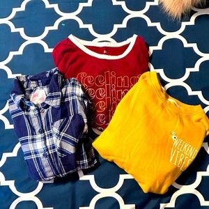 Girls 3 Piece Top Lot 10/12